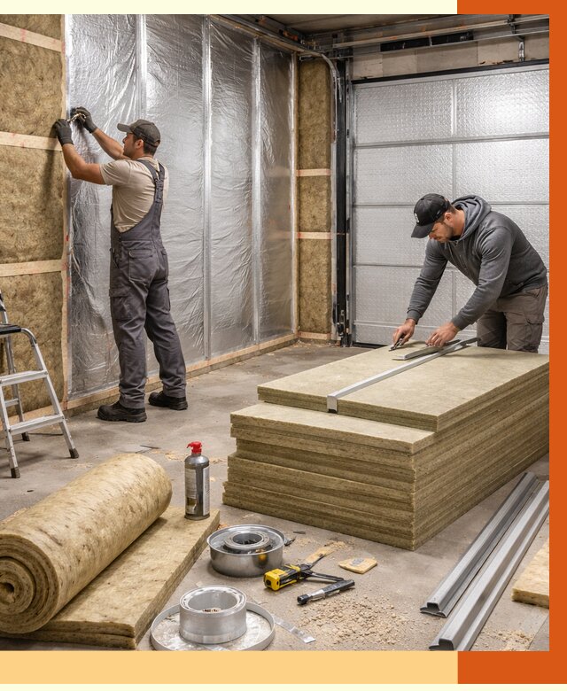 Утепление гаража в Переславле-Залесском от 4671 руб/м2 — комплексное утепление ворот и стен | ТепломастерПрс